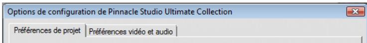 PINNACLE STUDIO ULTIMATE COLLECTION - Paramétrage des options - 1