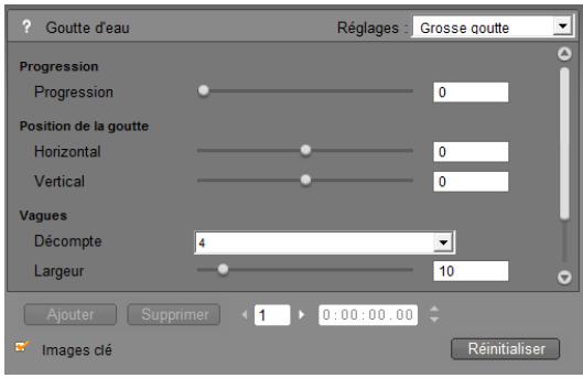 PINNACLE STUDIO ULTIMATE COLLECTION - Changement des paramètres des effets - 1
