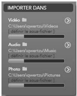 PINNACLE STUDIO ULTIMATE COLLECTION - Utiliser des dossiers d'importation - 1