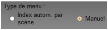 PINNACLE STUDIO ULTIMATE COLLECTION - Les options Type de menu - 1