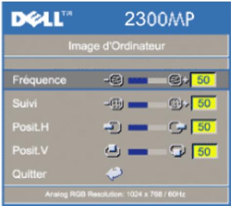 DELL 2300MP - Menu image d'ordinateur - 2