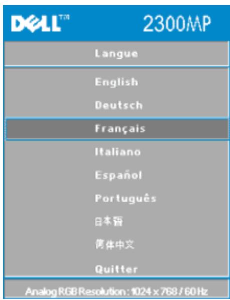 DELL 2300MP - Menu langue - 2