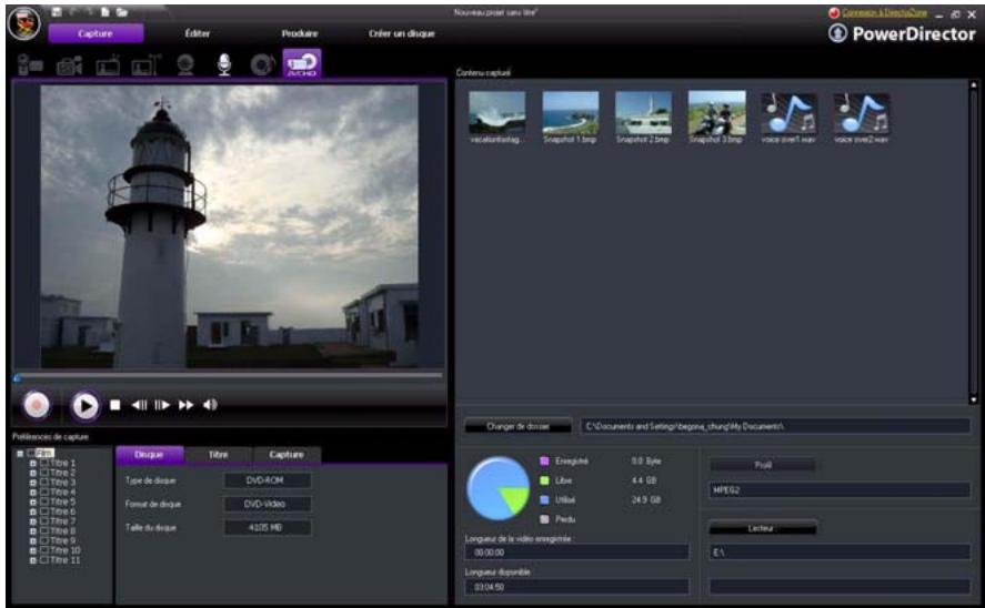 CYBERLINK MEDIA SUITE - Capturer les vidéos - 1