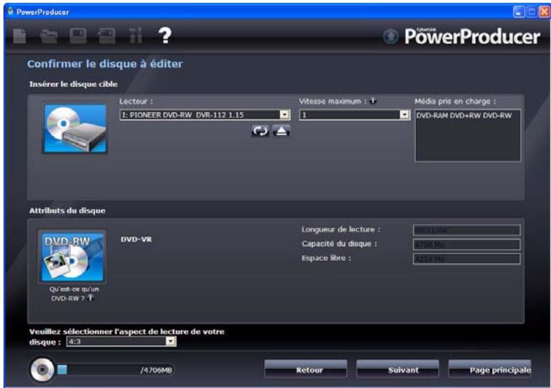 CYBERLINK MEDIA SUITE - Éditer une nouvelle fois des disques vidéo - 1