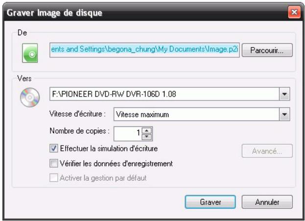 CYBERLINK MEDIA SUITE - Gravure d'une image de disque - 1