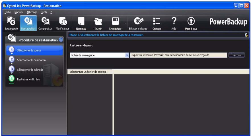 CYBERLINK MEDIA SUITE - Restauration des données - 1
