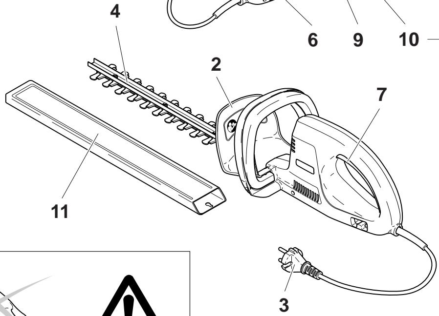 DOLMAR UH5550 - Désignation des pièces - 2