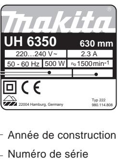DOLMAR UH5550 - Désignation des pièces - 3