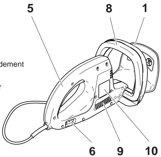 DOLMAR UH5550 - Désignation des pièces - 1