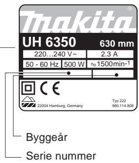 DOLMAR UH5550 - Delenes betegnelse - 3