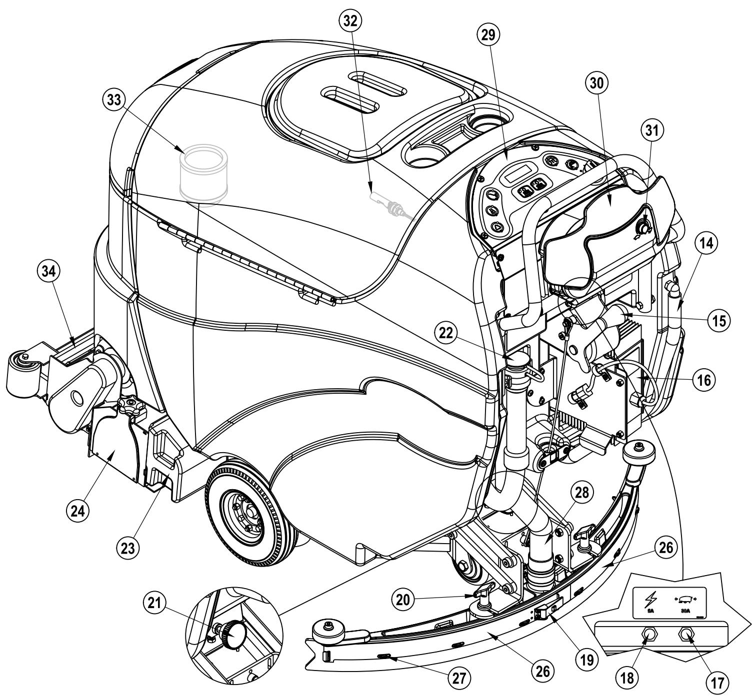 NILFISK BA 725 - Apprenez à connaître votre machine - 2