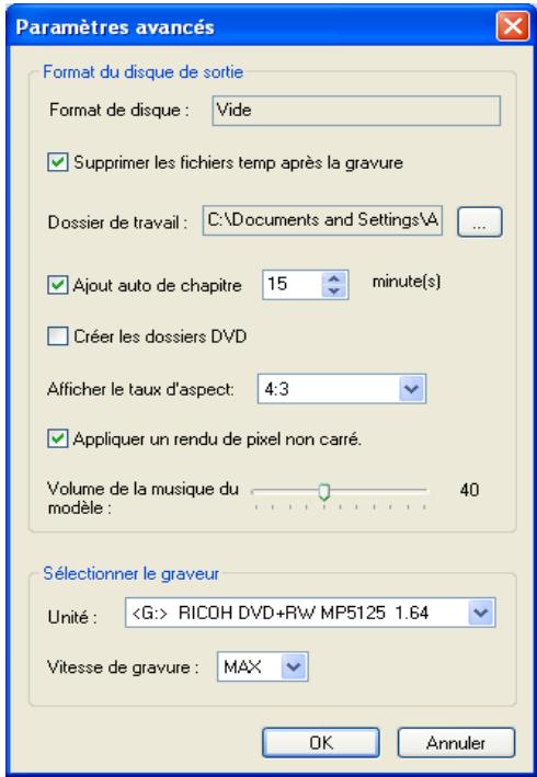 ULEAD VIDEO STUDIO 9 - Paramètres avancés (Assistant DV sur DVD) - 1