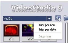 ULEAD VIDEO STUDIO 9 - Trier les clips dans la Bibliothèque - 1