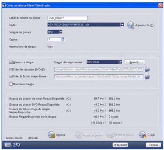 ULEAD VIDEO STUDIO 9 - Graver un projet sur un disque - 1