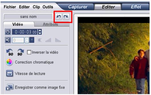 ULEAD VIDEO STUDIO 9 - Annuler et refaire les actions - 1
