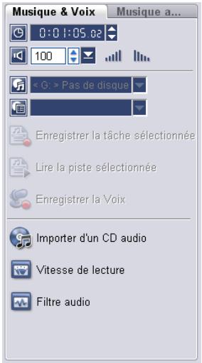 ULEAD VIDEO STUDIO 9 - Onglet Musique et voix - 1