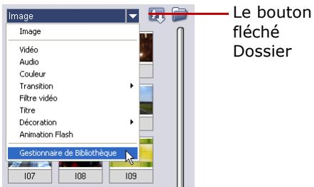 ULEAD VIDEO STUDIO 9 - Pour utiliser le Gestionnaire de bibliothèque : - 1