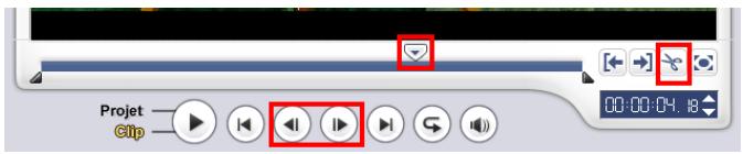 ULEAD VIDEO STUDIO 9 - Pour fractionner un clip en deux : - 1