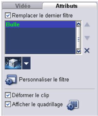 ULEAD VIDEO STUDIO 9 - Onglet Attributes - 1