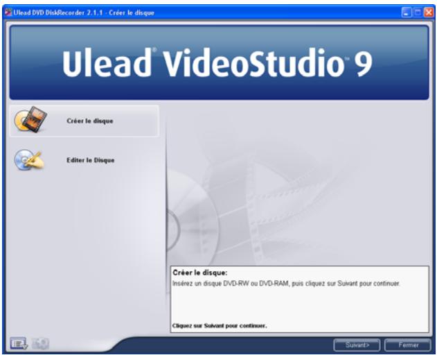 ULEAD VIDEO STUDIO 9 - Pour exporter les videos vers Ulead DiskRecorder : - 1