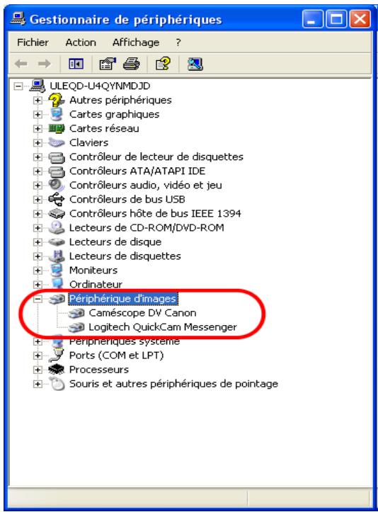 ULEAD VIDEO STUDIO 9 - Pour vérifier que laamera USB a bien eté détectée : - 1
