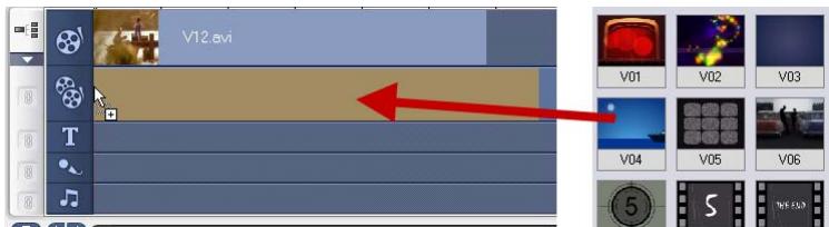 ULEAD VIDEO STUDIO 9 - Pour insérer un clip dans la Piste Incrustation : - 2