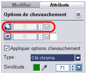 ULEAD VIDEO STUDIO 9 - Pour appliquer une transparence au clip d'incrustation courant : - 1