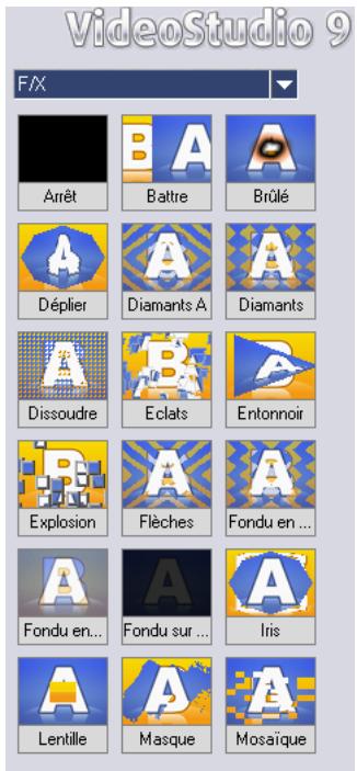 ULEAD VIDEO STUDIO 9 - Pour ajouter une transition : - 2