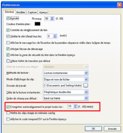 ULEAD VIDEO STUDIO 9 - Enregistrer votre projet - 2