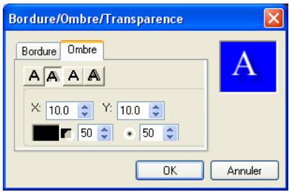 ULEAD VIDEO STUDIO 9 - Onglet Ombre - 1