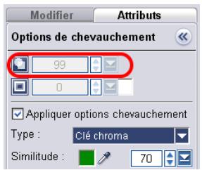 ULEAD VIDEO STUDIO 9 - Pour ajouter une cordure autour du clip d'incrustation courant : - 1