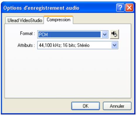 ULEAD VIDEO STUDIO 9 - Onglet Compression - 1