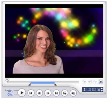 ULEAD VIDEO STUDIO 9 - Pour spécifique les paramètres de Clé chroma pour le clip d'incrustation courant : - 2