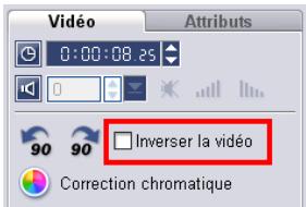 ULEAD VIDEO STUDIO 9 - Inverser la lecture video - 1
