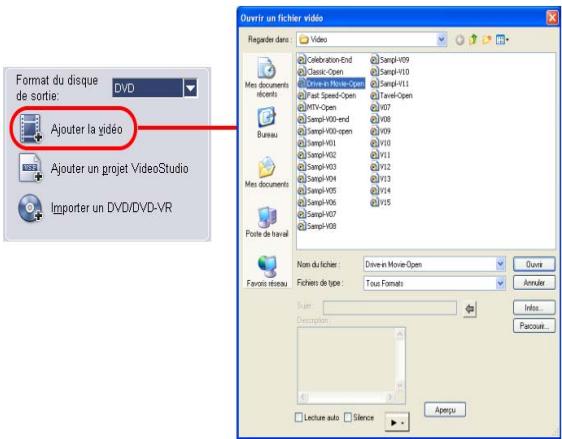 ULEAD VIDEO STUDIO 9 - Pour ajouter des videos : - 1
