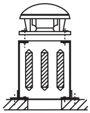 UNELVENT TOURELLE CENTRIFUGE MAXTEMP CTVB-T - Accessoires de montage - 3