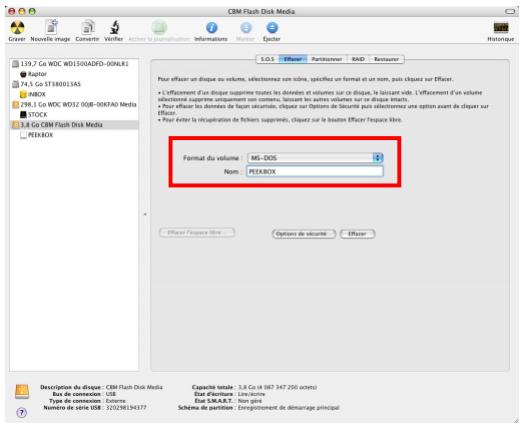 PEEKTON PEEKBOX 205 - Sous Mac OS X (suite) - 2