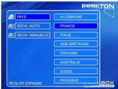 PEEKTON PEEKBOX 205 - Menu TNT - 1