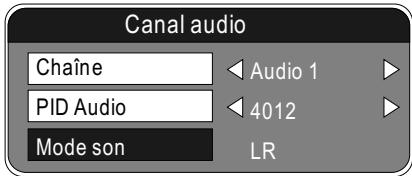 PEEKTON PK 1200 TNT - Sélection du mode audio - 1