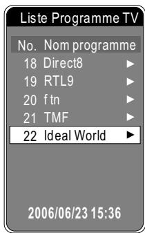 PEEKTON PK 1200 TNT - Visualisation de l'EPG - 1