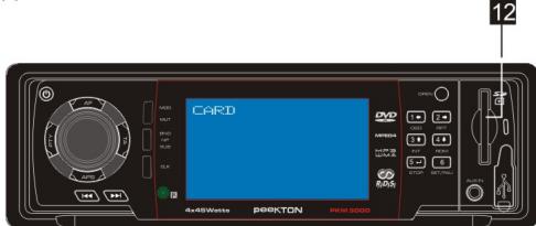 PEEKTON PK M 3000 - Slot carte SD - 1