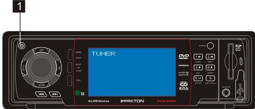 PEEKTON PK M 3000 - Allumer / éteindre l'appareil - 1
