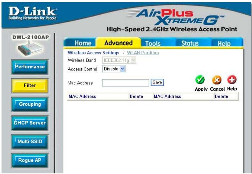 D-LINK AIRPLUS XTREME G DWL-2100AP - Utilisation du menu de configuration (suite) - 1