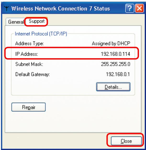D-LINK AIRPLUS XTREME G DWL-2100AP - Vérification de l'adresse IP sous Windows XP - 1