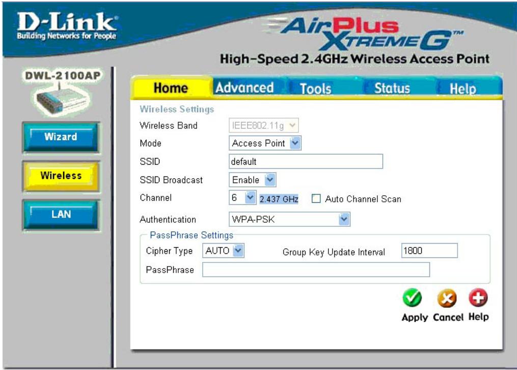 D-LINK AIRPLUS XTREME G DWL-2100AP - Utilisation du menu de configuration (suite) - 1