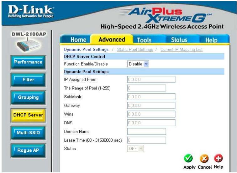 D-LINK AIRPLUS XTREME G DWL-2100AP - Utilisation du menu de configuration (suite) - 1