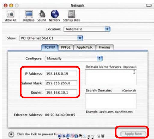 D-LINK AIRPLUS XTREME G DWL-2100AP - Attribution d'une adresse IP statique sous Macintosh OSX. - 3