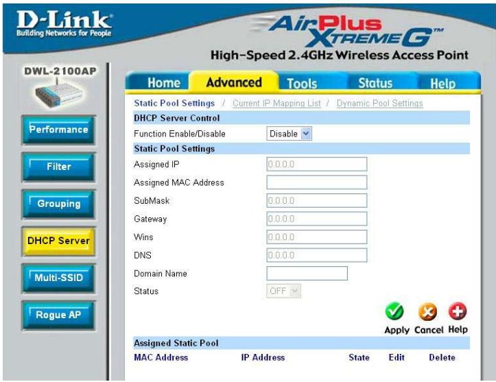 D-LINK AIRPLUS XTREME G DWL-2100AP - Utilisation du menu de configuration (suite) - 1
