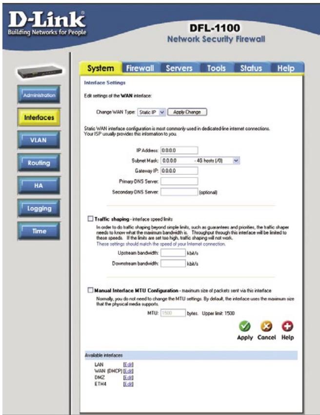 D-LINK DFL-1100 - IP statique - 1