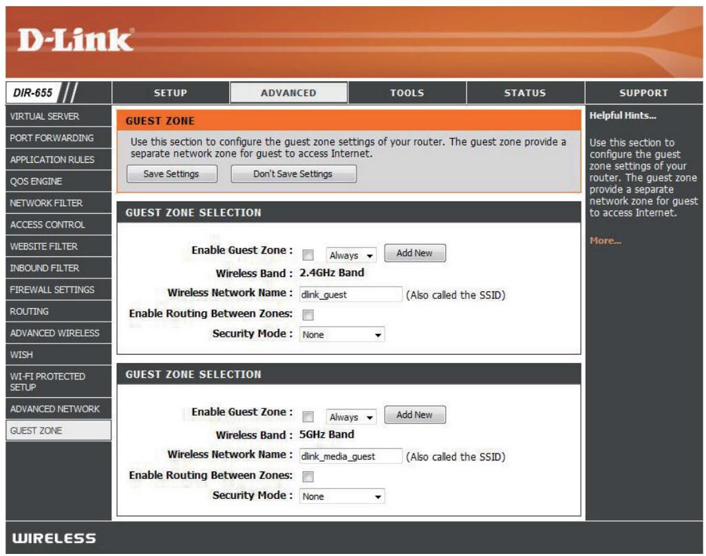 D-LINK DIR-655 - Paramètres réseau avances - 2
